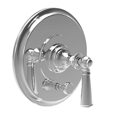 Newport Brass Balanced Tub & Shower Diverter Plate With Handle in Polished Nickel 5-2452BP-15